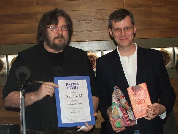 Boris Filan a riaditeľ vydavateľstva Slovart Juraj Heger